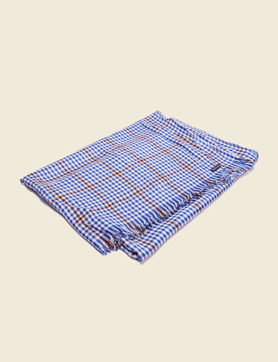 Foulard bleu electrique femme
