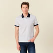 Polo éco-responsable blanc homme