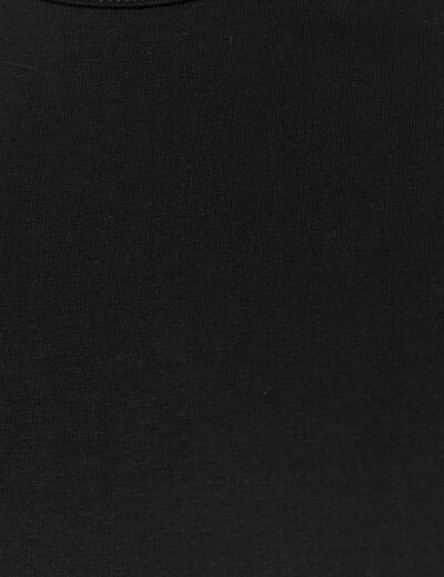 T-shirt en coton manches courtes noir homme