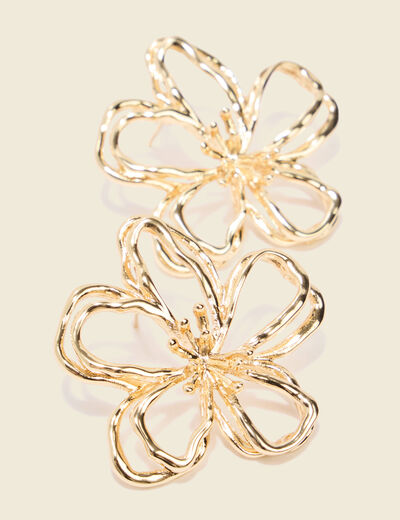 Boucles d'oreilles couleur or femme
