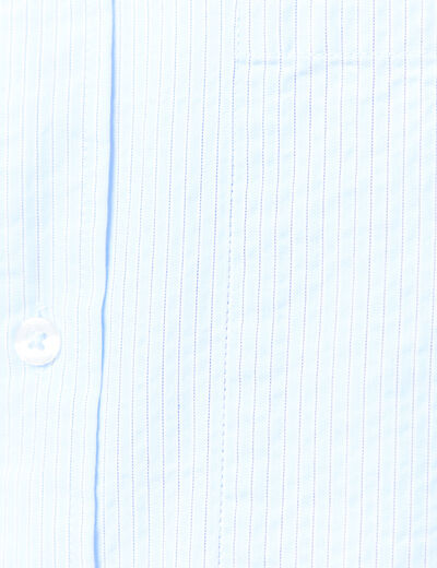 Chemise en coton manches longues bleu ciel homme