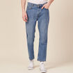 Jeans straight tapered denim used homme