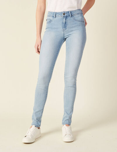 Jeans Lou - jegging denim bleach femme