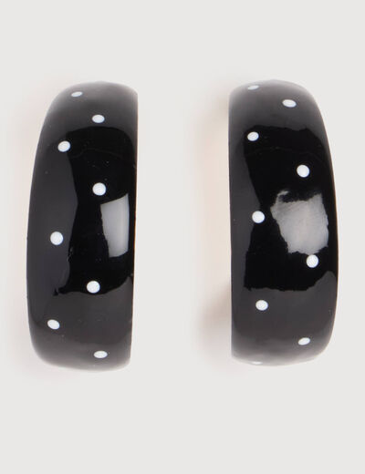 Cr&eacute;oles noir femme