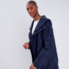 Parka droite a capuche bleu marine homme