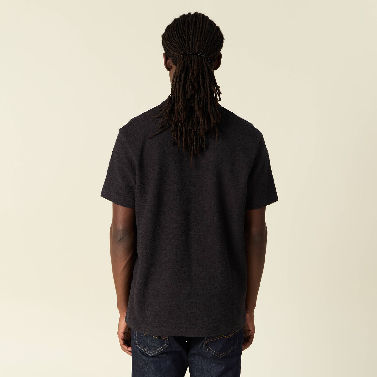 Polo manches courtes noir homme