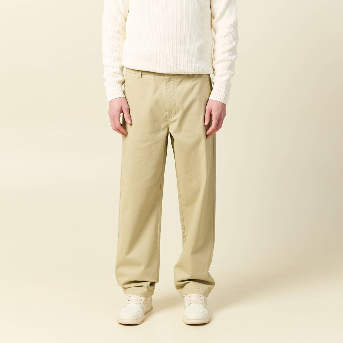 Pantalon beige homme