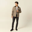 Jeans slim 5 poches marron homme