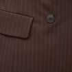Blazer manches longues col tailleur marron fonc&eacute; femme