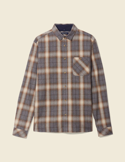 Chemise manches longues ecru homme