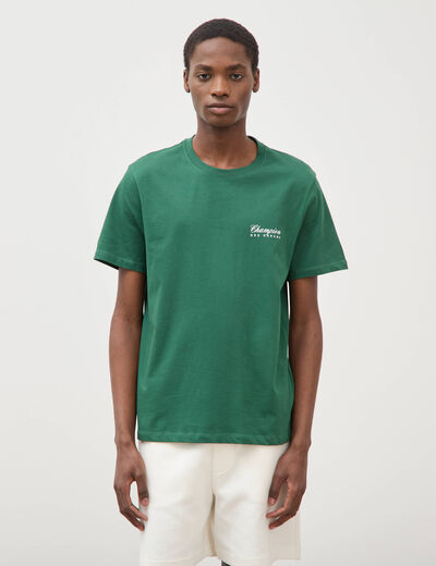 T-shirt en coton vert homme