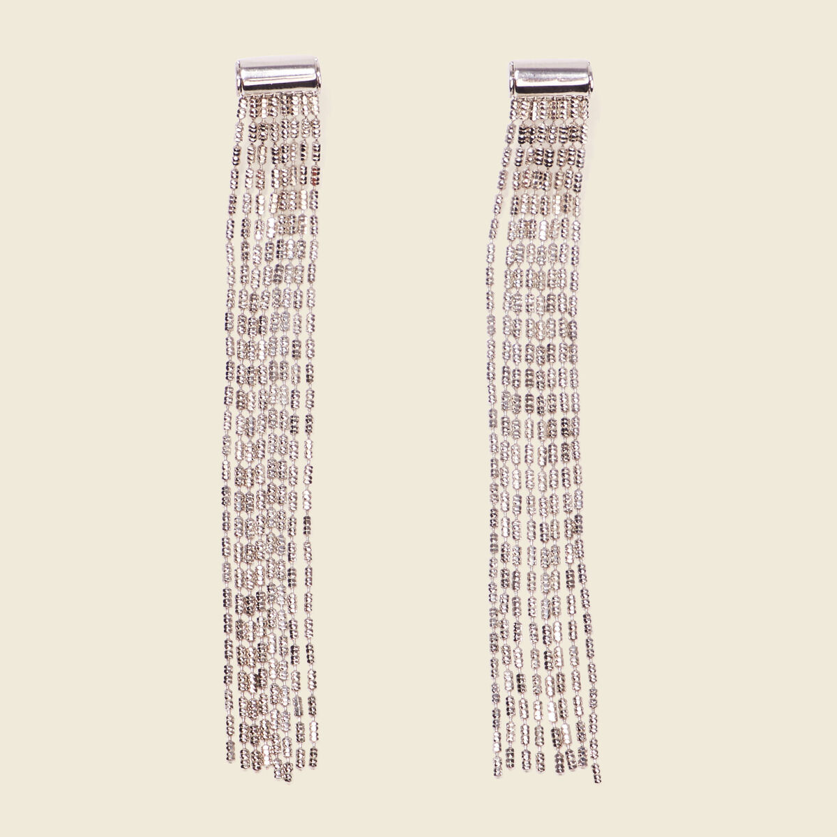 Boucles d'oreilles pendantes couleur argent femme