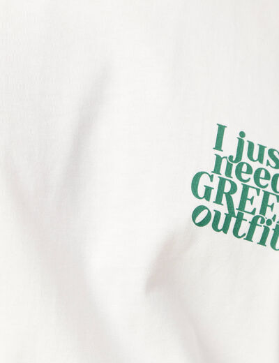 T-shirt en coton ecru homme