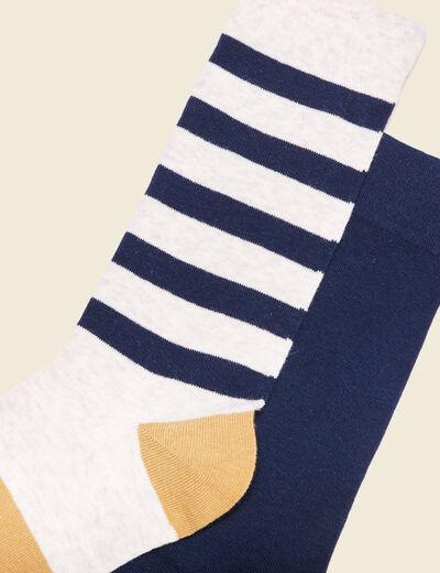 Lot 2 paires chaussettes camel homme
