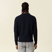 Pull manches longues bleu marine homme