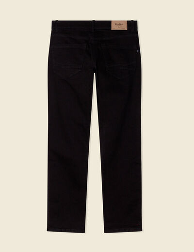 Jeans regular éco-responsable denim noir homme