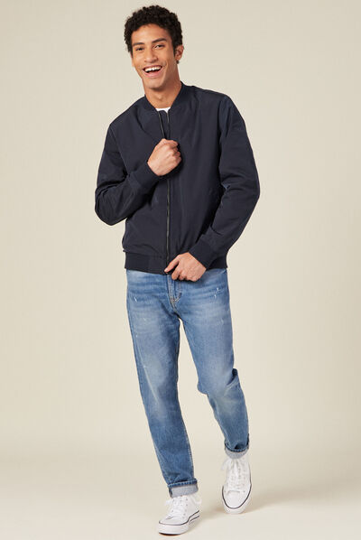 Blouson éco-responsable bleu marine homme