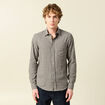 Chemise col classique manches longues vert kaki homme