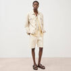 Bermuda en coton ecru homme