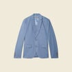 Veste blazer cintr&eacute; bleu fonc&eacute; homme