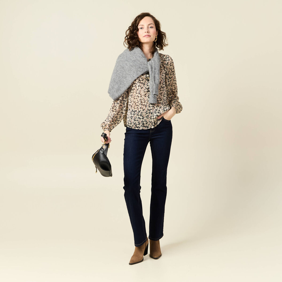 Chemise éco-responsable noir femme