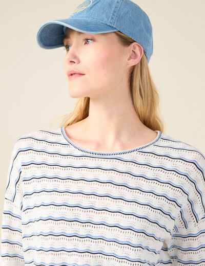 Pull éco-responsable creme femme