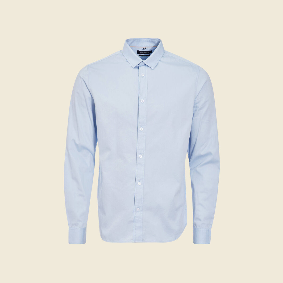 Chemise manches longues bleu clair homme