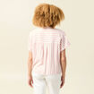 Chemise manches courtes fluide rose clair femme