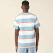 T-shirt manches courtes bleu gris homme