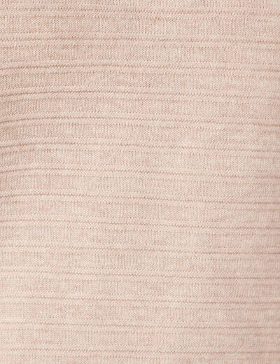 Pull à capuche creme femme