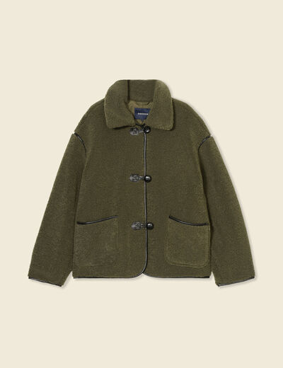 Manteau vert kaki femme