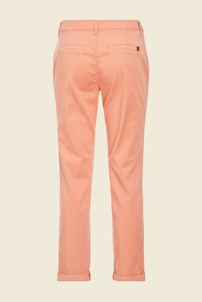 Pantalon chino Instinct rose clair femme