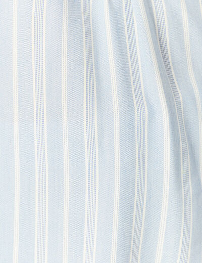 Blouse manches longues bleu femme