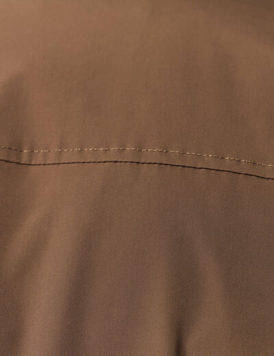 Blouson teddy éco-responsable marron homme