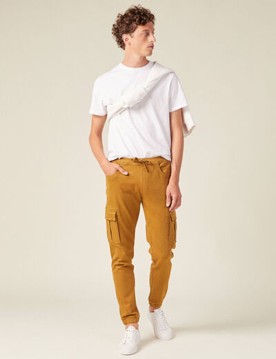 Pantalon battle slim vert olive homme