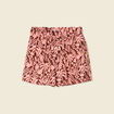 Short droit marron foncé femme