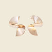 Boucles d'oreilles pendantes couleur or femme