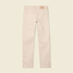 Jeans regular 5 poches denim beige homme
