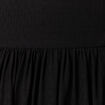 Robe trapèze fluide noir femme