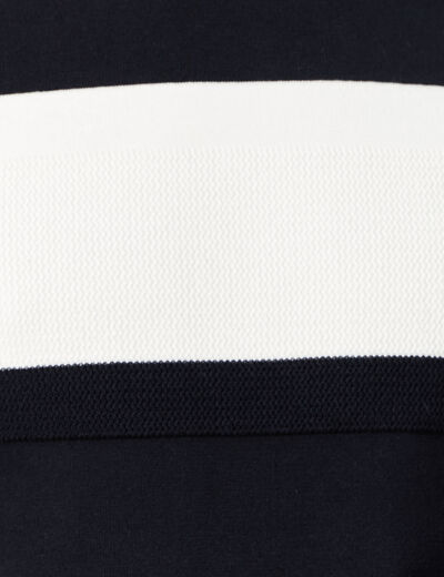 Pull manches longues bleu marine homme