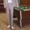 Pantalon chino jogger beige homme