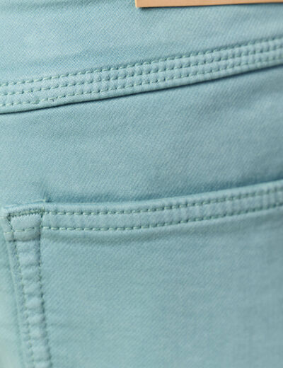 Bermuda droit 5 poches vert foncé homme