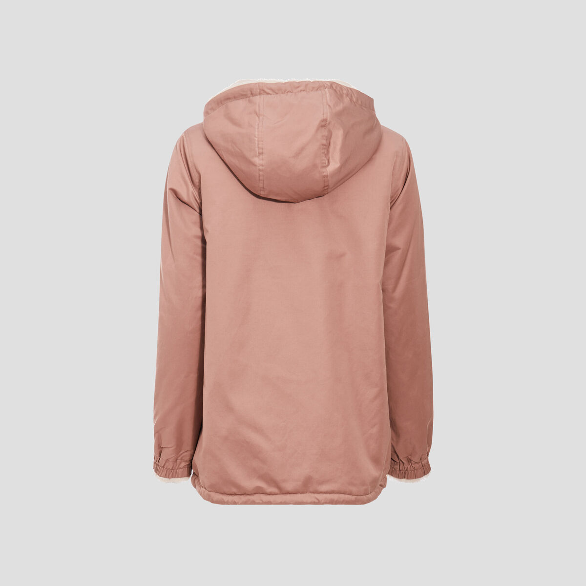 Parka réversible marron clair femme