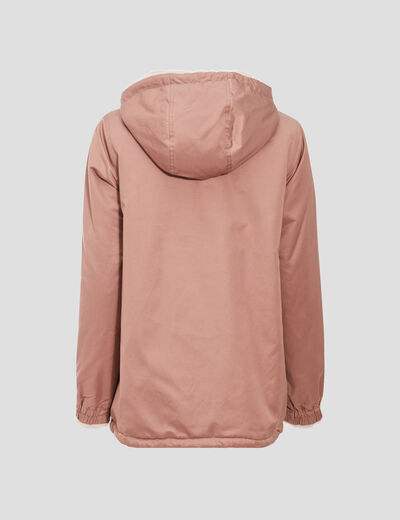 Parka réversible marron clair femme