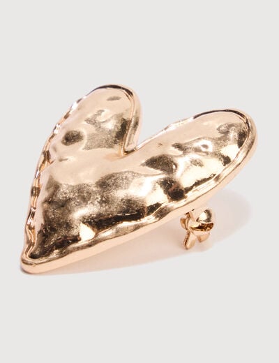 Broche couleur or femme