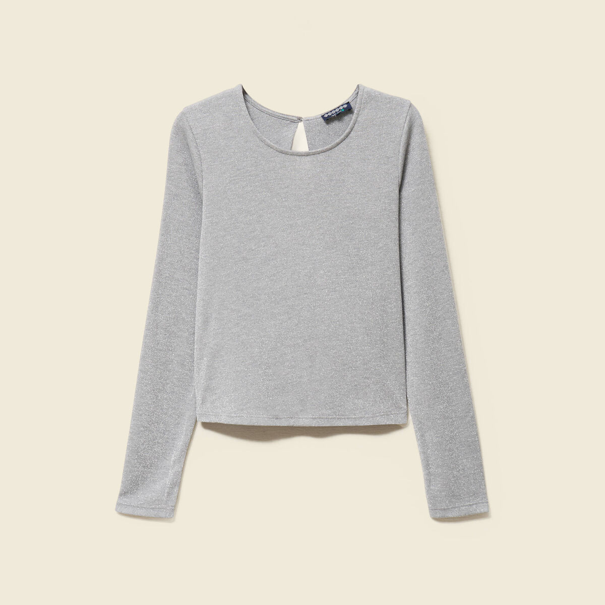 T-shirt manches longues gris femme