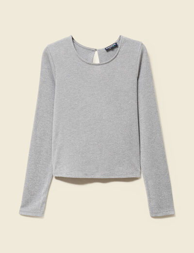 T-shirt manches longues gris femme