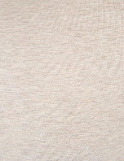 D&eacute;bardeur cintr&eacute; col bateau beige femme