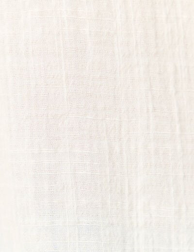 Chemise manches courtes creme femme