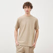T-shirt manches courtes beige homme
